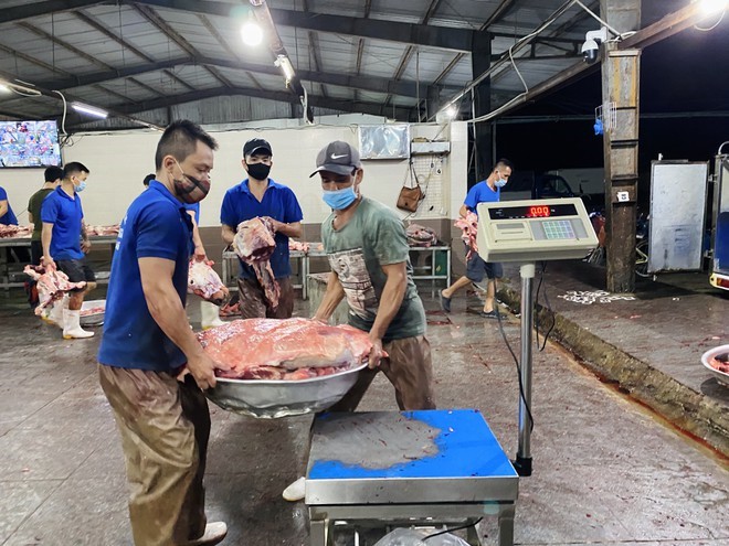 Lò mổ Đà Sơn là nơi cung ứng từ 80 - 90% thịt gia súc, gia cầm cho toàn TP.Đà Nẵng, tuy nhiên do sự ảnh hưởng của dịch bệnh Covid-19, lò mổ Đà Sơn đã giảm số lượng chế biến cung cấp ra thị trường.